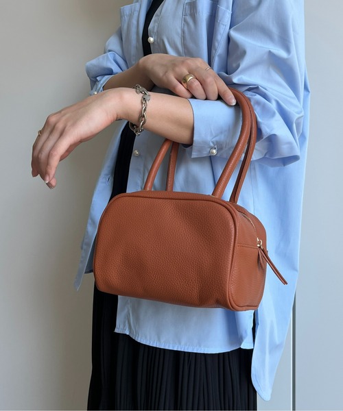 CPCM(シーピーシーエム)の「ロングハンドルバッグ(ボストンバッグ・レディース・アイボリー/キャメル/イエロー・FREE)」の6枚目の写真