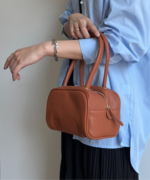 CPCM(シーピーシーエム)の「ロングハンドルバッグ(ボストンバッグ・レディース・アイボリー/キャメル/イエロー・FREE)」の7枚目の写真