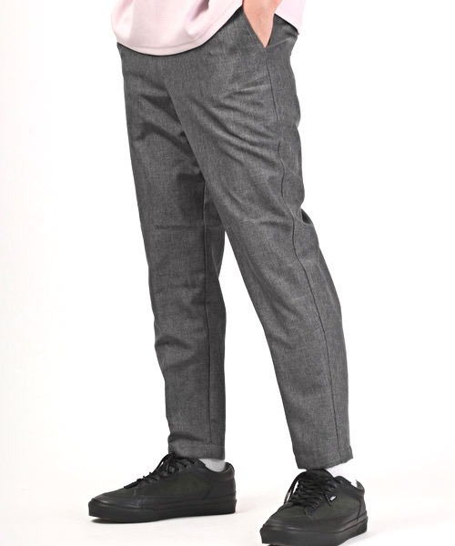 LUXSTYLE（ラグスタイル）の「速乾テーパードスラックスアンクルパンツ（スラックス・メンズ・ブラック/グレー/グレイッシュベージュ/カーキ・XL/L/M）」の3枚目の写真