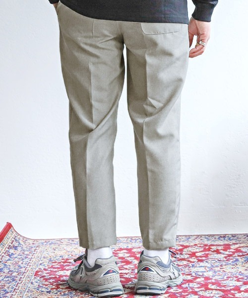 LUXSTYLE（ラグスタイル）の「速乾テーパードスラックスアンクルパンツ（スラックス・メンズ・ブラック/グレー/グレイッシュベージュ/カーキ・XL/L/M）」の5枚目の写真