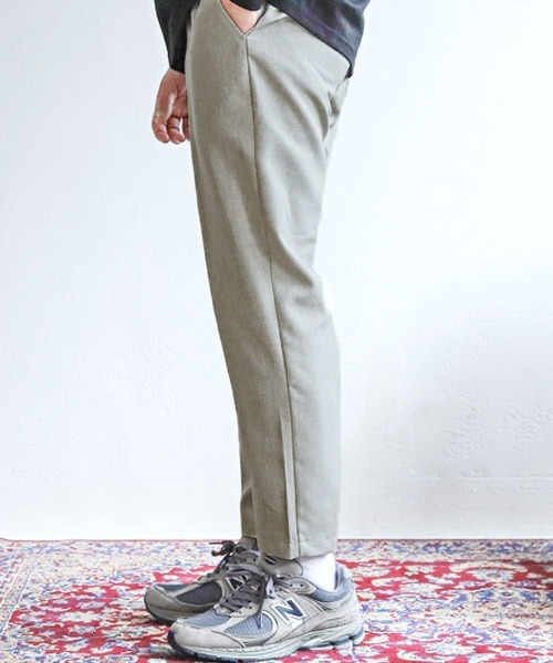 LUXSTYLE（ラグスタイル）の「速乾テーパードスラックスアンクルパンツ（スラックス・メンズ・ブラック/グレー/グレイッシュベージュ/カーキ・XL/L/M）」の6枚目の写真