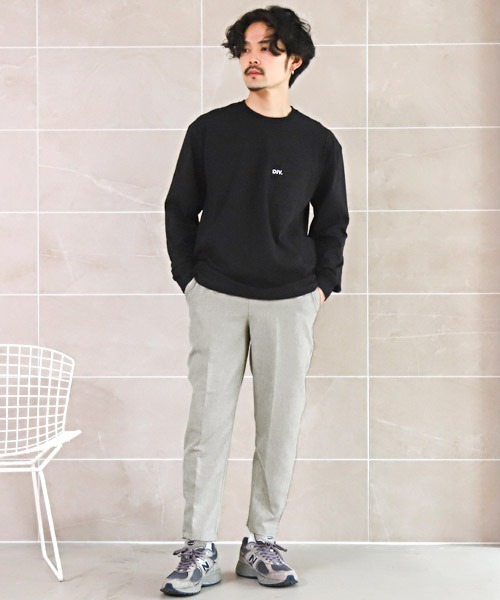 LUXSTYLE（ラグスタイル）の「速乾テーパードスラックスアンクルパンツ（スラックス・メンズ・ブラック/グレー/グレイッシュベージュ/カーキ・XL/L/M）」の7枚目の写真