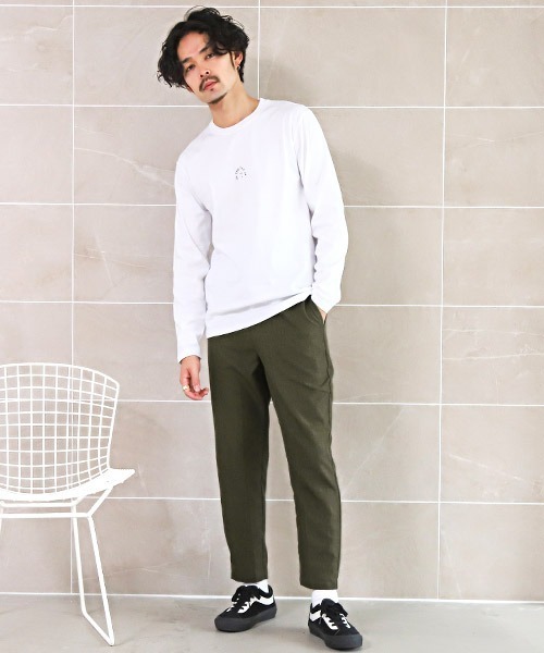 LUXSTYLE（ラグスタイル）の「速乾テーパードスラックスアンクルパンツ（スラックス・メンズ・ブラック/グレー/グレイッシュベージュ/カーキ・XL/L/M）」の8枚目の写真