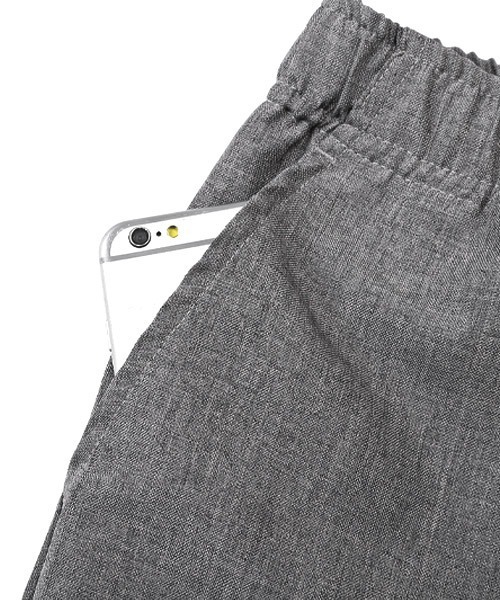 LUXSTYLE（ラグスタイル）の「速乾テーパードスラックスアンクルパンツ（スラックス・メンズ・ブラック/グレー/グレイッシュベージュ/カーキ・XL/L/M）」の18枚目の写真