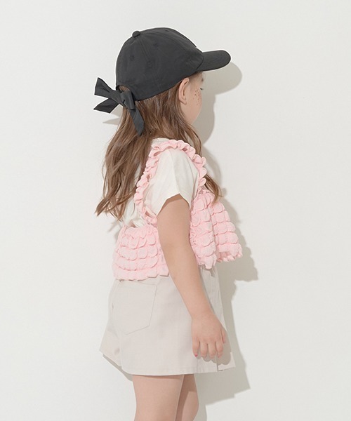 Lycee mine（リセマイン）の「ロゴプリントTシャツ＆ポップコーンビスチェセット（Tシャツ/カットソー・キッズ・ピンク/ミント/ベージュ・100cm/110cm/120cm/130cm/140cm/150cm）」の8枚目の写真