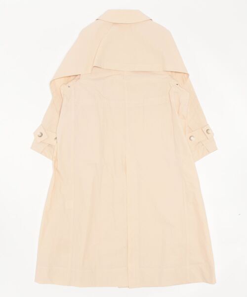 FURFUR（ファーファー）の「ロングステンカラーコート（ステンカラーコート・レディース・ピンク/アイボリー・FREE）」の4枚目の写真