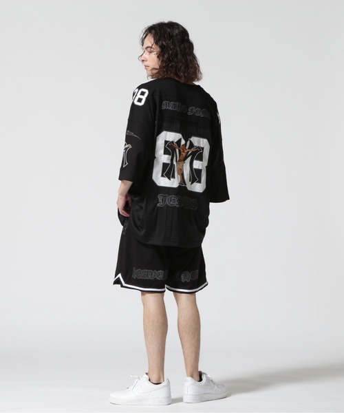 ROYAL FLASH(ロイヤルフラッシュ)の「MAYO/メイヨー/別注シューティングシャツ(Tシャツ/カットソー・メンズ・ブラック/ホワイト・FREE)」の4枚目の写真