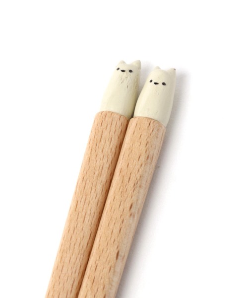 studio CLIP（スタディオクリップ）の「モチーフ箸ネコ（カトラリー・レディース・ブラック/ホワイト・FREE）」の9枚目の写真