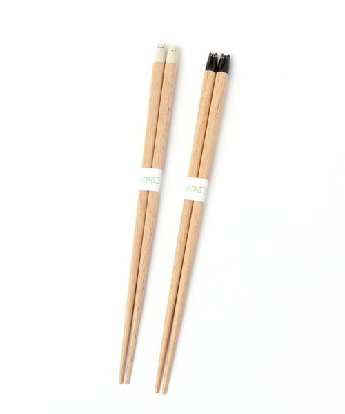 studio CLIP（スタディオクリップ）の「モチーフ箸ネコ（カトラリー・レディース・ブラック/ホワイト・FREE）」の5枚目の写真