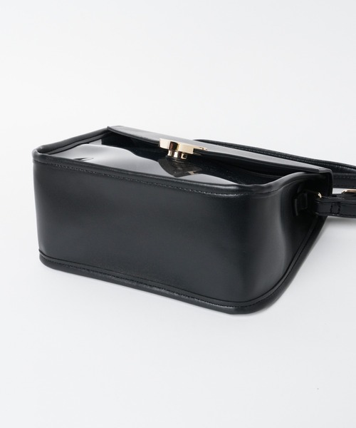 WEGO（ウィゴー）の「WEGO/デザインバックルクリアミニショルダーバッグ（ショルダーバッグ・レディース・ブラック/オフホワイト・FREE）」の12枚目の写真