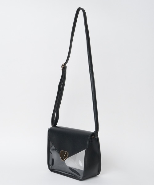 WEGO（ウィゴー）の「WEGO/デザインバックルクリアミニショルダーバッグ（ショルダーバッグ・レディース・ブラック/オフホワイト・FREE）」の8枚目の写真