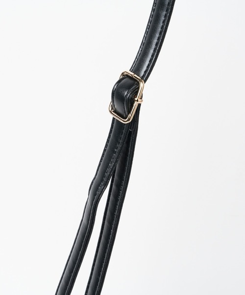 WEGO（ウィゴー）の「WEGO/デザインバックルクリアミニショルダーバッグ（ショルダーバッグ・レディース・ブラック/オフホワイト・FREE）」の11枚目の写真