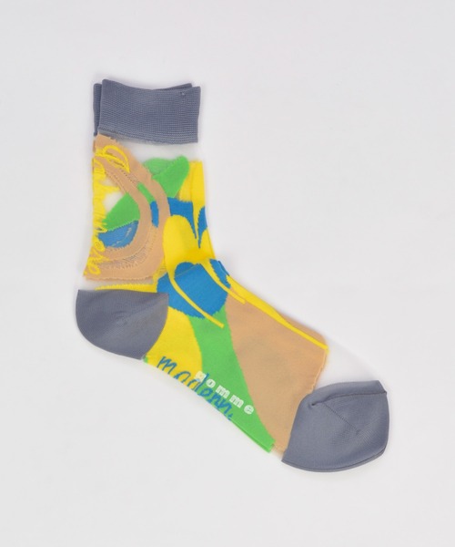 gomme（ゴム）の「スワローＪＱソックス（ソックス/靴下・レディース・イエロー/ブルー/レッド/ピンク・FREE）」の3枚目の写真