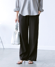 レーヨン麻ウエストフリルパンツ