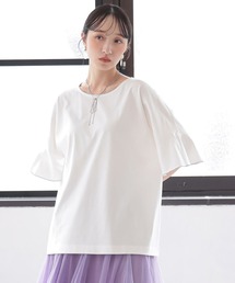 n'OrLABEL | 【機能素材】『フレアスリーブカットソー』(Tシャツ/カットソー)
