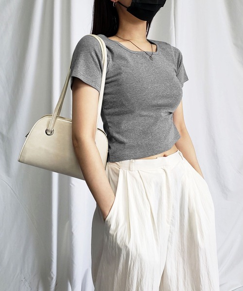 me+em select（ミームセレクト）の「【 6color 】スクエアネック