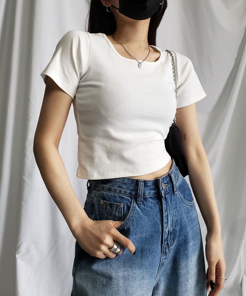 ME:I クロップドTシャツ クロップドTシャツ – LAPONE STORE