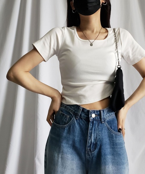 me+em select（ミームセレクト）の「【 6color 】スクエアネック