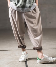 mp11134-Color scheme design & balloon silhouette pants パンツ
