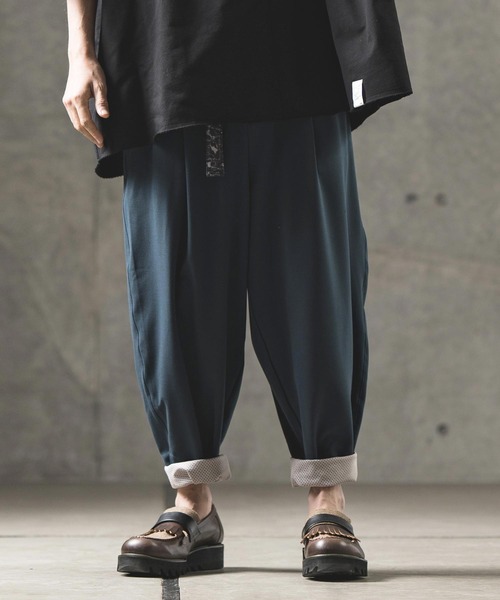 GLIMCLAP（グリムクラップ）の「mp11134-Color scheme design & balloon silhouette pants パンツ（その他パンツ・メンズ・グレイッシュベージュ/ブラック/ブルー系その他・L/S/M）」の9枚目の写真
