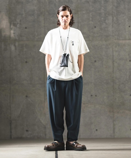 GLIMCLAP（グリムクラップ）の「mp11134-Color scheme design & balloon silhouette pants パンツ（その他パンツ・メンズ・グレイッシュベージュ/ブラック/ブルー系その他・L/S/M）」の12枚目の写真