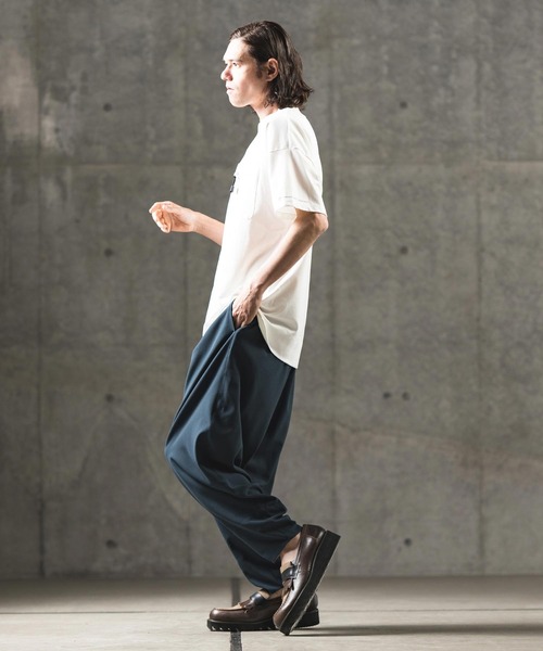 GLIMCLAP（グリムクラップ）の「mp11134-Color scheme design & balloon silhouette pants パンツ（その他パンツ・メンズ・グレイッシュベージュ/ブラック/ブルー系その他・L/S/M）」の13枚目の写真