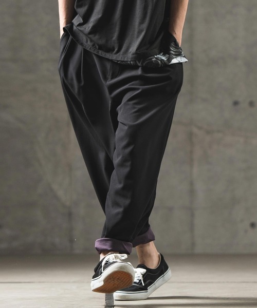 GLIMCLAP（グリムクラップ）の「mp11134-Color scheme design & balloon silhouette pants パンツ（その他パンツ・メンズ・グレイッシュベージュ/ブラック/ブルー系その他・L/S/M）」の15枚目の写真