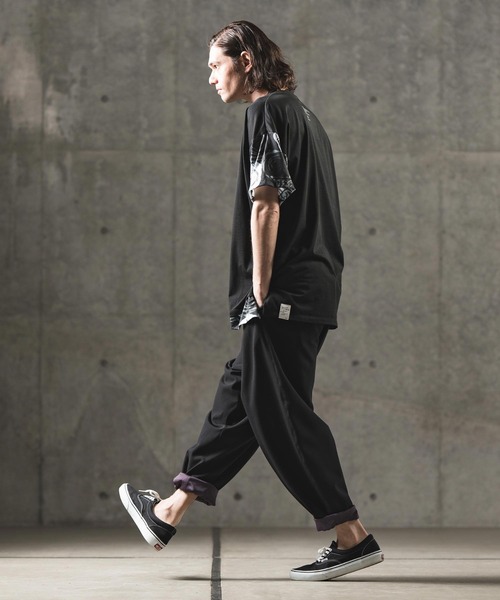 GLIMCLAP（グリムクラップ）の「mp11134-Color scheme design & balloon silhouette pants パンツ（その他パンツ・メンズ・グレイッシュベージュ/ブラック/ブルー系その他・L/S/M）」の18枚目の写真