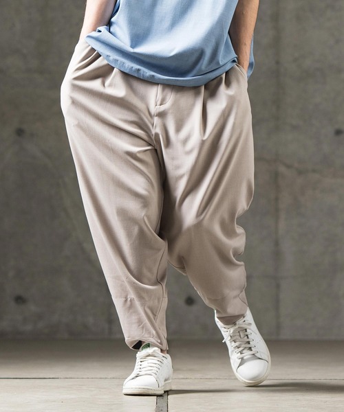 GLIMCLAP（グリムクラップ）の「mp11134-Color scheme design & balloon silhouette pants パンツ（その他パンツ・メンズ・グレイッシュベージュ/ブラック/ブルー系その他・L/S/M）」の21枚目の写真
