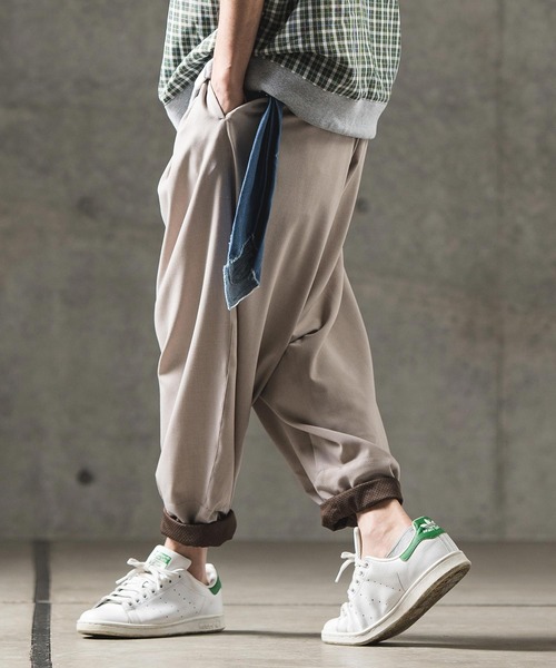 GLIMCLAP（グリムクラップ）の「mp11134-Color scheme design & balloon silhouette pants パンツ（その他パンツ・メンズ・グレイッシュベージュ/ブラック/ブルー系その他・L/S/M）」の22枚目の写真
