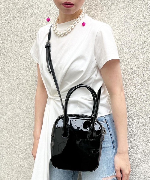 Narcissus(ナルシス)の「【Narcissus】ボストンバッグ(ショルダーバッグ・レディース・ブラック/シルバー・FREE)」の14枚目の写真