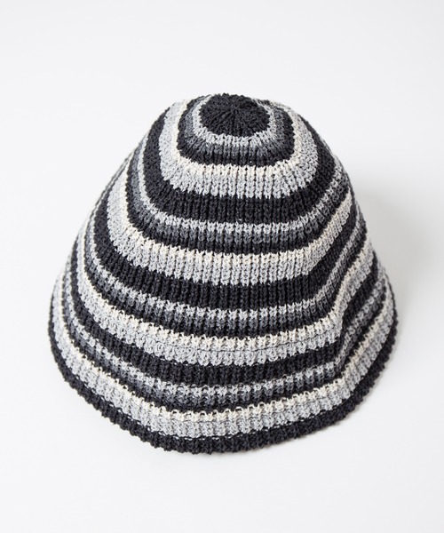 RACAL（ラカル）の「Multi Border Japanese Paper Knit Hat