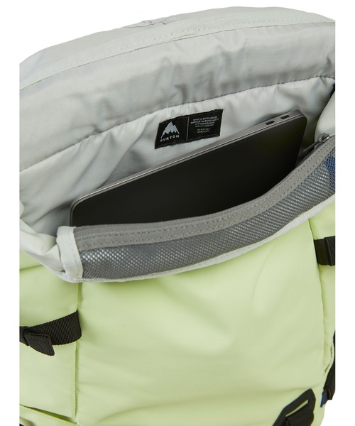 BURTON(バートン)の「Tinder 2.0 30L バックパック(バックパック/リュック・メンズ・グレー/ブラック/グリーン/イエロー×グリーン・FREE)」の10枚目の写真