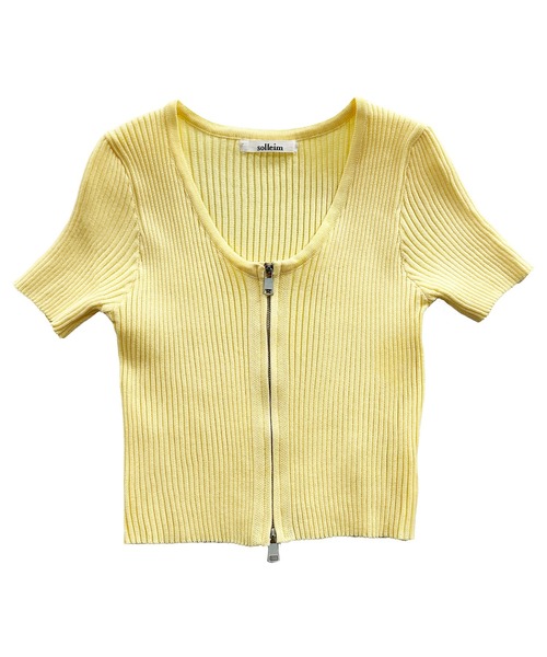 【Hermes】半袖ニット ジップアップ 半袖シャツ 【シャツに穴開き有】 エルメス(HERMES)エルメス 半袖ニット ジップアップ 半袖シャツ