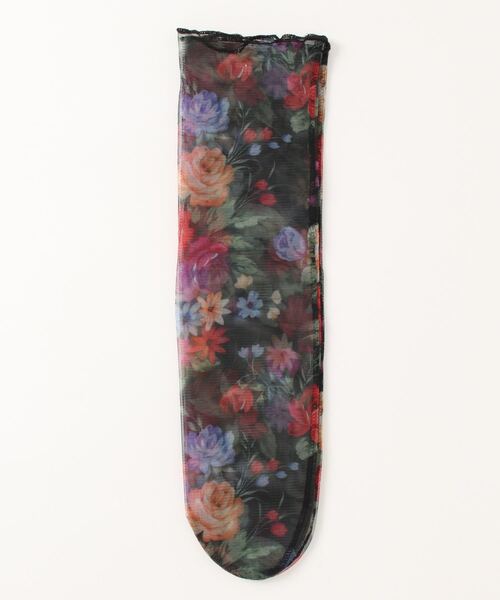 minia(ミニア)の「フラワーチュールソックス(ソックス/靴下・レディース・ブラック/ブルー・FREE)」の6枚目の写真