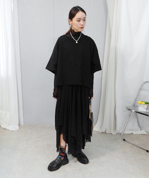 minia(ミニア)の「フラワーチュールソックス(ソックス/靴下・レディース・ブラック/ブルー・FREE)」の20枚目の写真