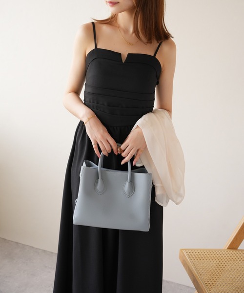 IAMUSE（アイアミューズ）の「キーラインキャミワンピース S1004【IAMUSE】（ワンピース・レディース・ベージュ/ブラック・FREE）」の8枚目の写真