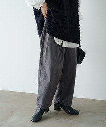 PUAL CE CIN | 高密度コットンコクーンシルエットパンツ(その他パンツ)
