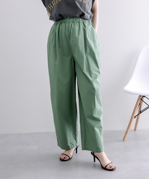 PUAL CE CIN（ピュアルセシン）の「高密度コットンコクーンシルエットパンツ（その他パンツ・レディース・オレンジ/グリーン/カーキ/チャコールグレー/ブルー・FREE）」の6枚目の写真