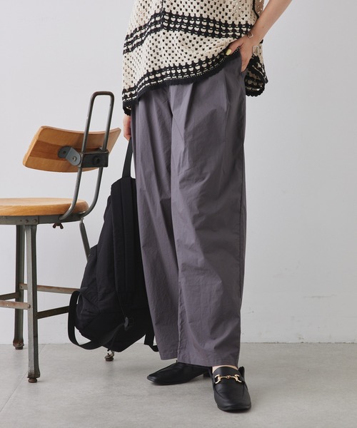 PUAL CE CIN（ピュアルセシン）の「高密度コットンコクーンシルエットパンツ（その他パンツ・レディース・オレンジ/グリーン/カーキ/チャコールグレー/ブルー・FREE）」の13枚目の写真