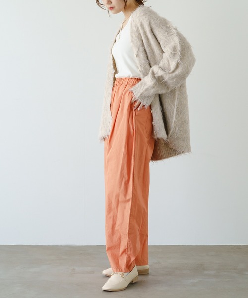 PUAL CE CIN（ピュアルセシン）の「高密度コットンコクーンシルエットパンツ（その他パンツ・レディース・オレンジ/グリーン/カーキ/チャコールグレー/ブルー・FREE）」の16枚目の写真
