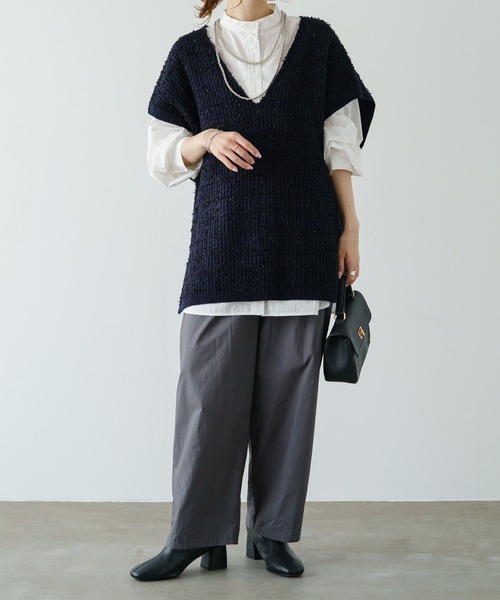 PUAL CE CIN（ピュアルセシン）の「高密度コットンコクーンシルエットパンツ（その他パンツ・レディース・オレンジ/グリーン/カーキ/チャコールグレー/ブルー・FREE）」の19枚目の写真