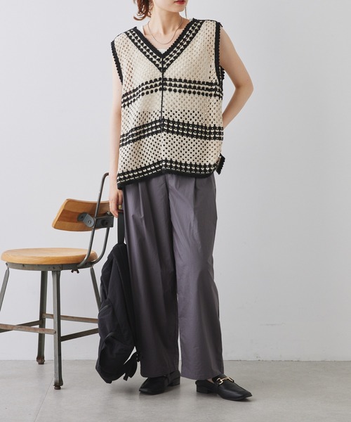 PUAL CE CIN（ピュアルセシン）の「高密度コットンコクーンシルエットパンツ（その他パンツ・レディース・オレンジ/グリーン/カーキ/チャコールグレー/ブルー・FREE）」の21枚目の写真