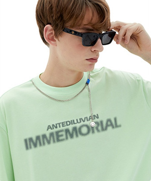 GENXDER(ノンジェンダー)の「【genxder】ユニセックスアメカジ風プリント半袖Tシャツ (SS)(Tシャツ/カットソー・メンズ・グリーン/ブラック/ライトブルー・LARGE/X-LARGE/MEDIUM)」の14枚目の写真