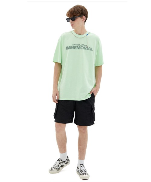GENXDER(ノンジェンダー)の「【genxder】ユニセックスアメカジ風プリント半袖Tシャツ (SS)(Tシャツ/カットソー・メンズ・グリーン/ブラック/ライトブルー・LARGE/X-LARGE/MEDIUM)」の17枚目の写真