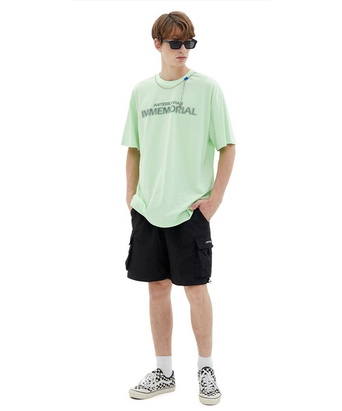 GENXDER(ノンジェンダー)の「【genxder】ユニセックスアメカジ風プリント半袖Tシャツ (SS)(Tシャツ/カットソー・メンズ・グリーン/ブラック/ライトブルー・LARGE/X-LARGE/MEDIUM)」の18枚目の写真
