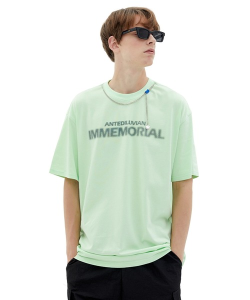 GENXDER(ノンジェンダー)の「【genxder】ユニセックスアメカジ風プリント半袖Tシャツ (SS)(Tシャツ/カットソー・メンズ・グリーン/ブラック/ライトブルー・LARGE/X-LARGE/MEDIUM)」の15枚目の写真