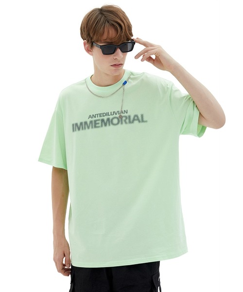 GENXDER(ノンジェンダー)の「【genxder】ユニセックスアメカジ風プリント半袖Tシャツ (SS)(Tシャツ/カットソー・メンズ・グリーン/ブラック/ライトブルー・LARGE/X-LARGE/MEDIUM)」の16枚目の写真