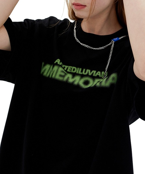 GENXDER(ノンジェンダー)の「【genxder】ユニセックスアメカジ風プリント半袖Tシャツ (SS)(Tシャツ/カットソー・メンズ・グリーン/ブラック/ライトブルー・LARGE/X-LARGE/MEDIUM)」の21枚目の写真