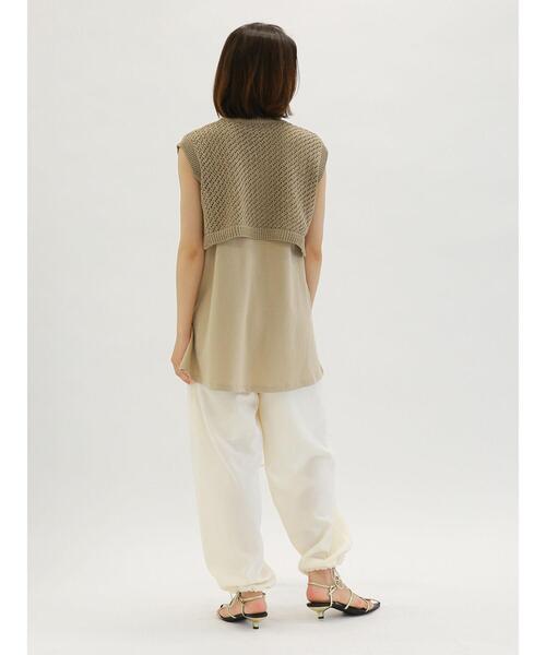 Te chichi（テチチ）の「リネンライクパラシュートパンツ（その他パンツ・レディース・ブラック/オフホワイト/カーキ・F）」の9枚目の写真